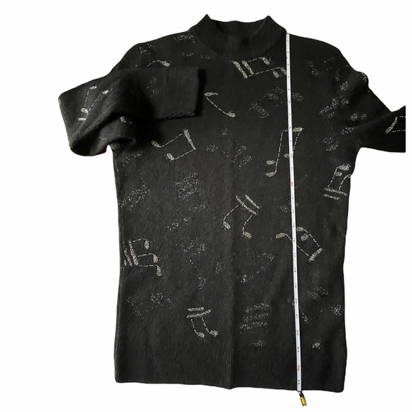 Saint Laurent Musical Note Jacquard Mohair Swtr - Picture 9 of 13